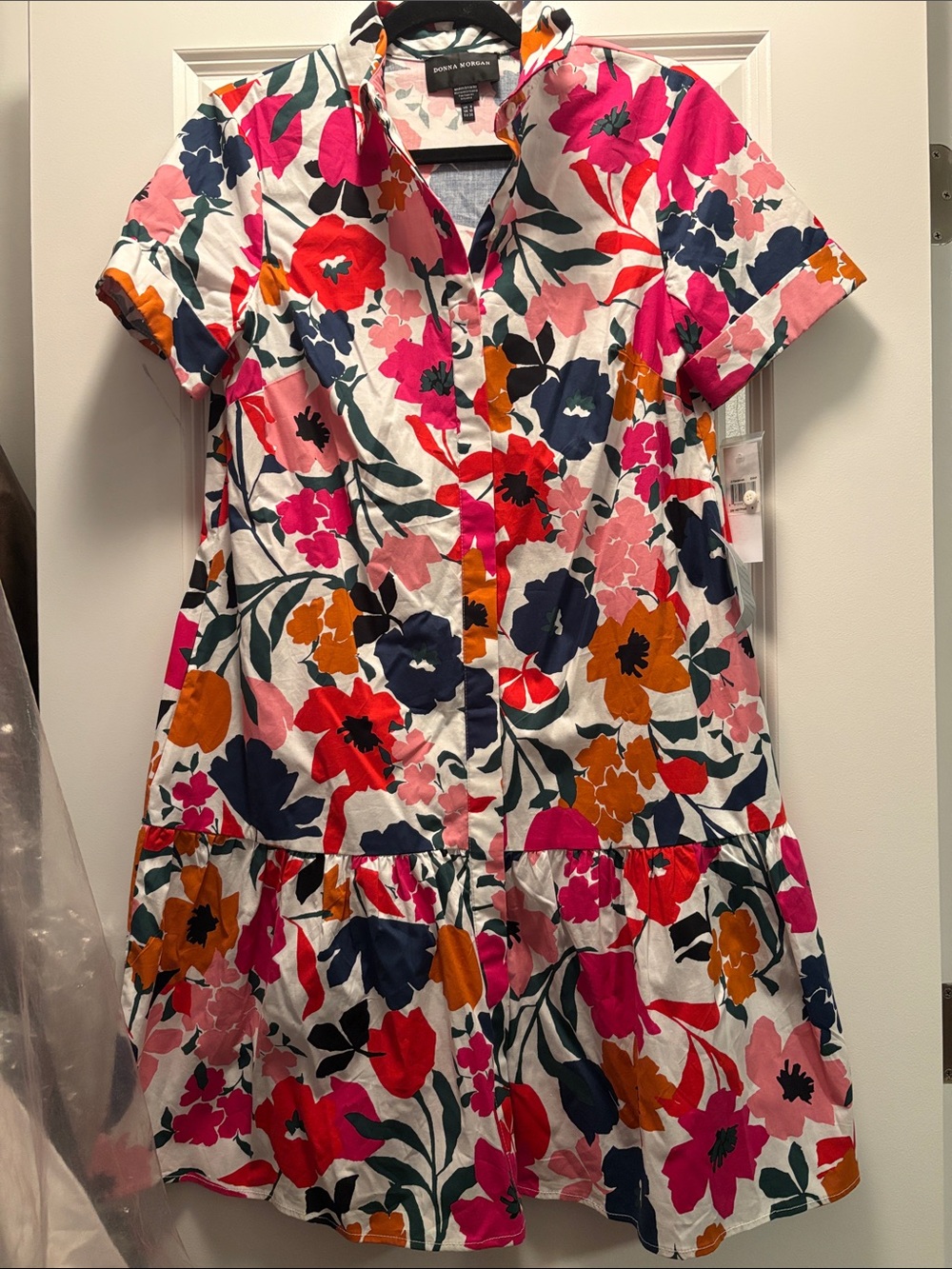 New with tag Floral Cotton Popover women’s Dress - Multi colorsummer dress